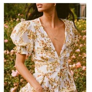FAITHFULL THE BRAND RAFA FLORAL DRESS